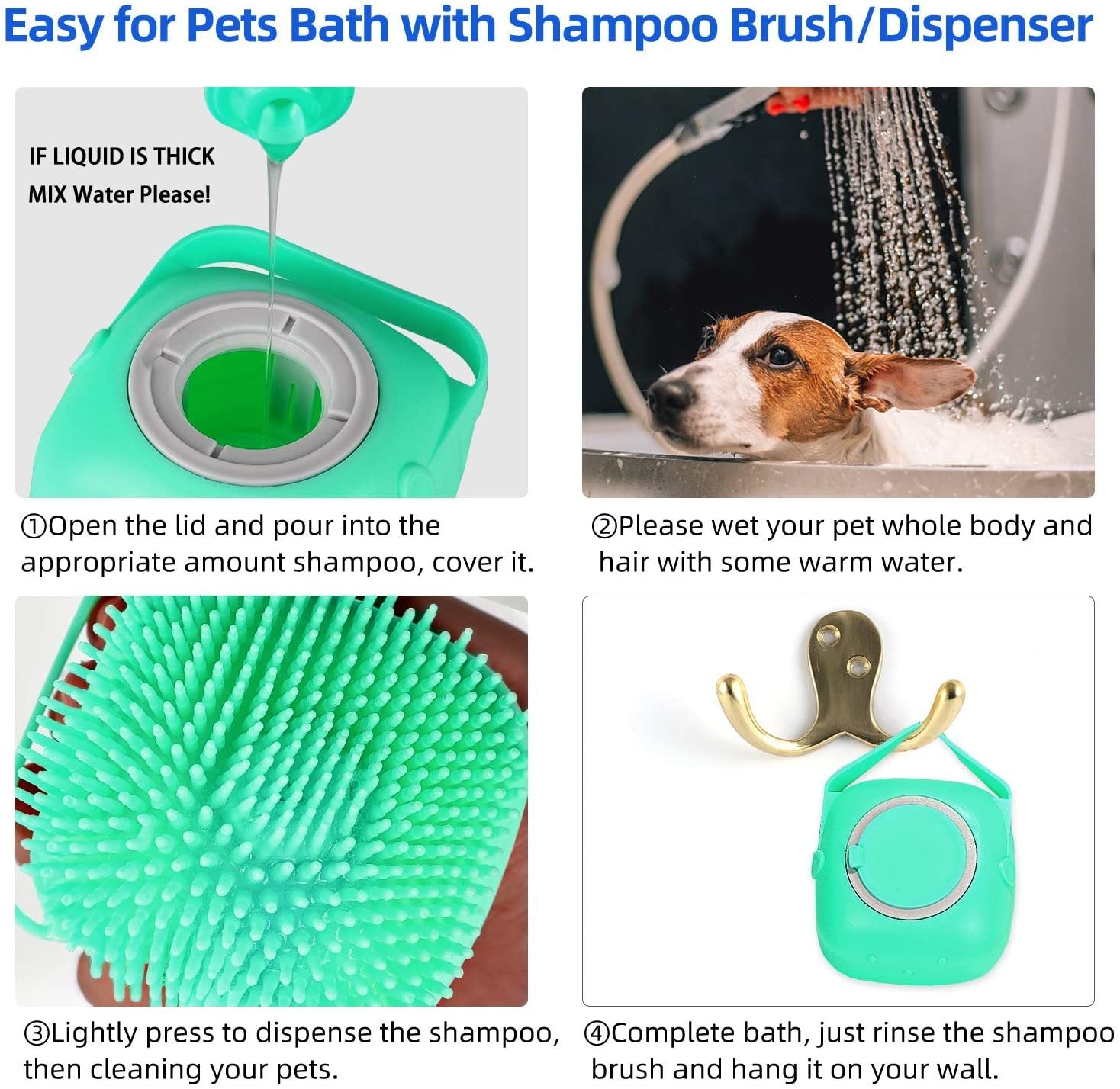Soft Silicone Pet Bath Brush